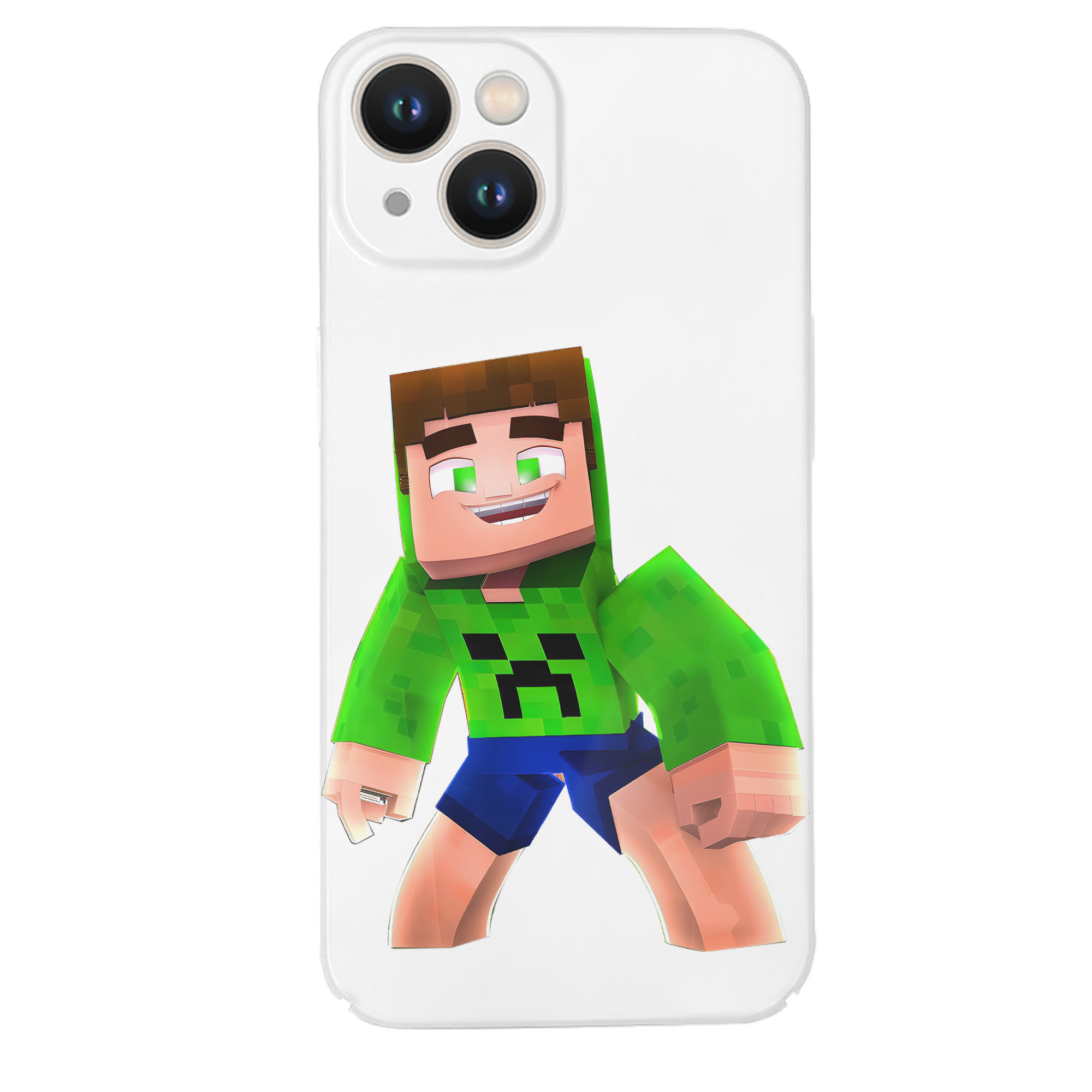（画像用） マインクラフト ブロックの世界 Minecraft MC Block world 【iPhone 14シリーズ対応】ハードケース